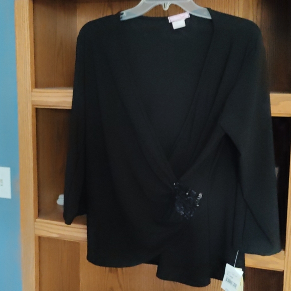 vol.1 Tops - ✨🆕  Woman's XL Black Long Sleeve Blouse